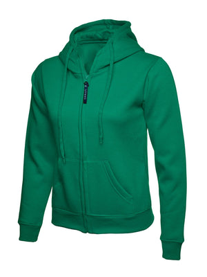 UC505 Ladies Classic Full Zip Hoodie - Kelly Green
