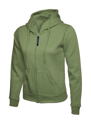 UC505 Ladies Classic Full Zip Hoodie - Olive