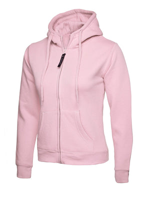 UC505 Ladies Classic Full Zip Hoodie - Pink
