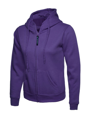 UC505 Ladies Classic Full Zip Hoodie - Purple