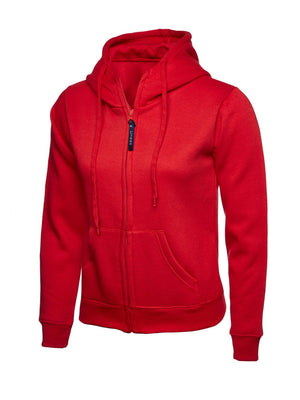 UC505 Ladies Classic Full Zip Hoodie - Red