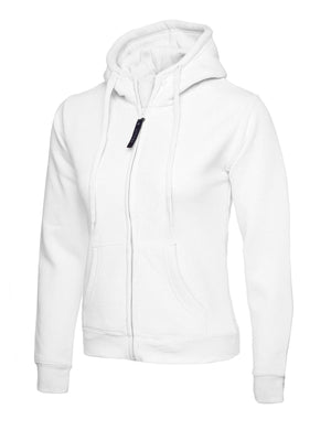 UC505 Ladies Classic Full Zip Hoodie - White