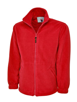 UC601 Premium Full Zip Micro Fleece Jacket - Red