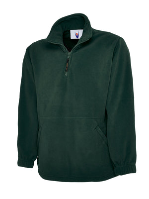 UC602 Premium 1/4 Zip Micro Fleece Jacket - Bottle Green