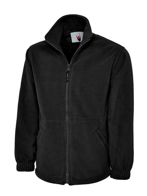 UC604 Classic Full Zip Micro Fleece Jacket - Black