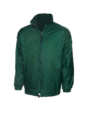 UC605 Premium Reversible Fleece Jacket - Bottle Green