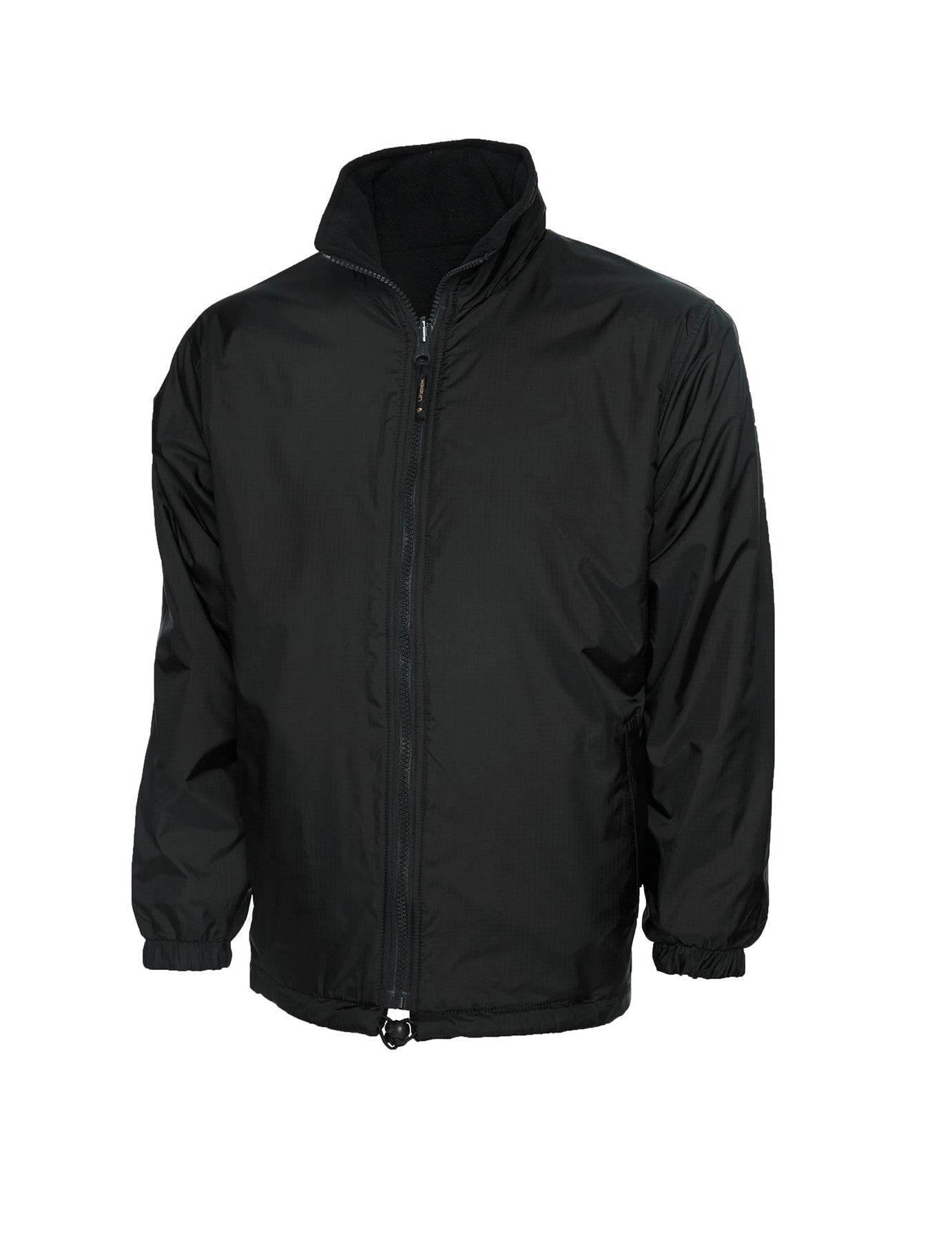 UC605 Premium Reversible Fleece Jacket - Black