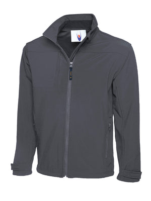 UC611 Premium Full Zip Soft Shell Jacket - Light Grey