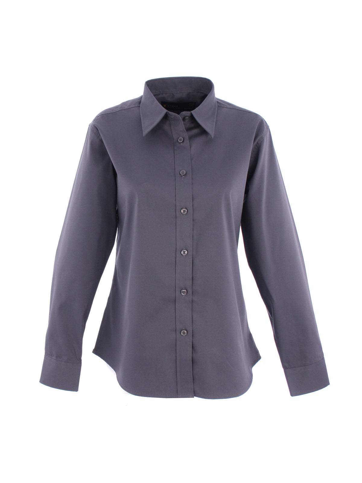 UC703 Ladies Pinpoint Oxford Full Sleeve Shirt - Charcoal