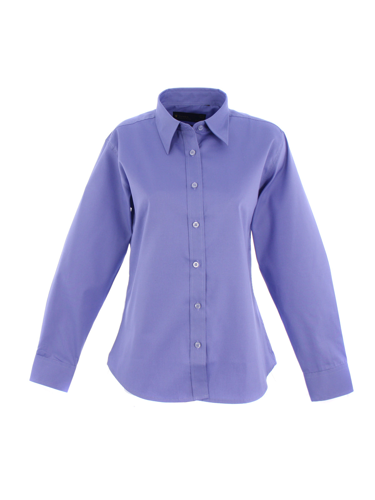UC703 Ladies Pinpoint Oxford Full Sleeve Shirt - Mid Blue