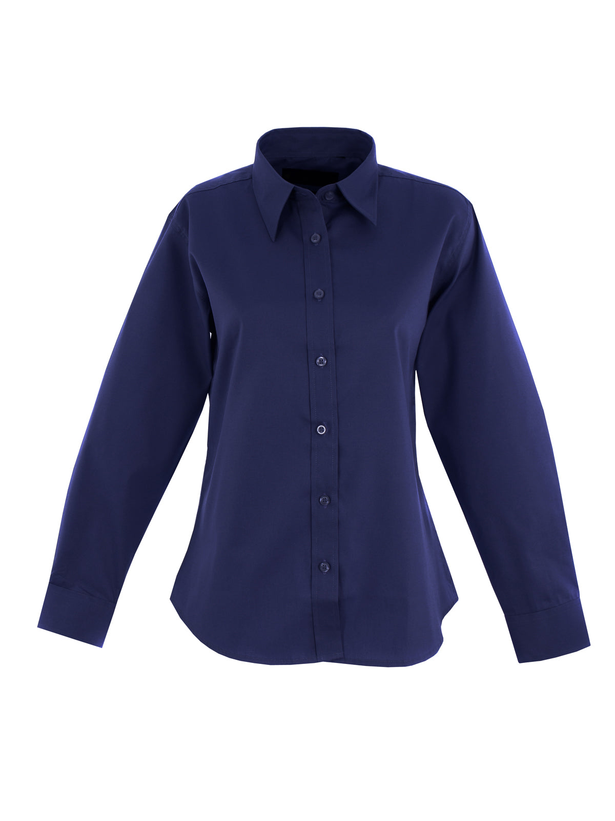 UC703 Ladies Pinpoint Oxford Full Sleeve Shirt - Navy