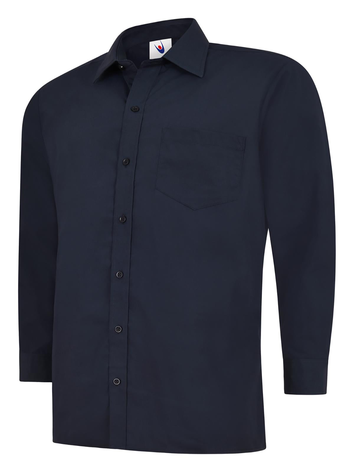 UC709 Mens Poplin Full Sleeve Shirt - Navy
