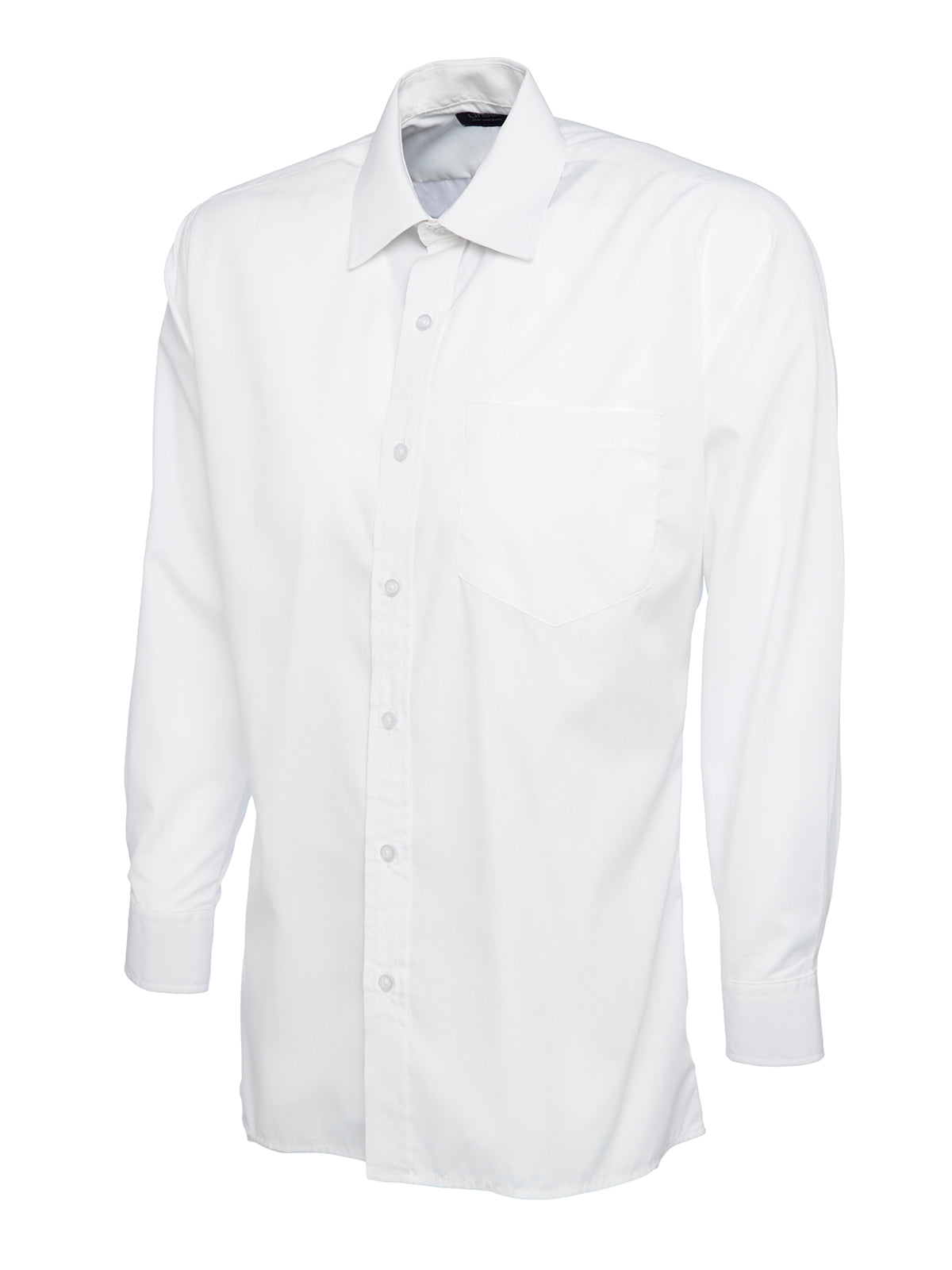 UC709 Mens Poplin Full Sleeve Shirt - White