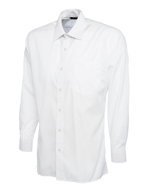UC709 Mens Poplin Full Sleeve Shirt - White