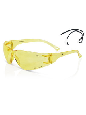 ZZ0090Y Yellow Performance Wrap Around Spectacle